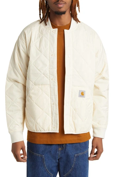 Carhartt Barrow Quilted Liner Jacket In Natural