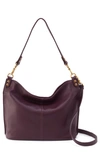 Hobo Pier Leather Tote In Ruby Wine