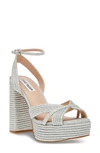 Steve Madden Laurel Platform Sandal In Silver