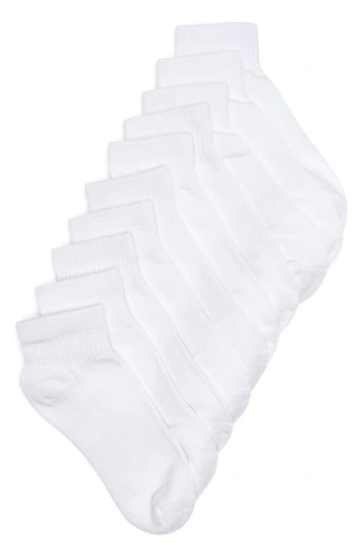 Nordstrom 5-pack Ankle Socks In White