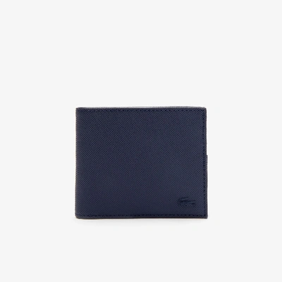 Lacoste Men's Classic Petit Piqué 3-card Wallet - One Size In Blue