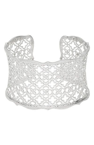 Kendra Scott 'mystic Bazaar - Candice' Wide Cuff In Silver