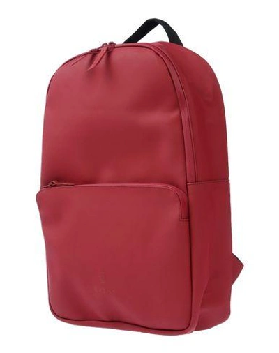 Rains Backpack & Fanny Pack In Red