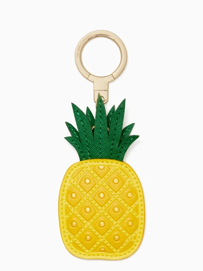 Kate Spade Leather Pineapple Keychain