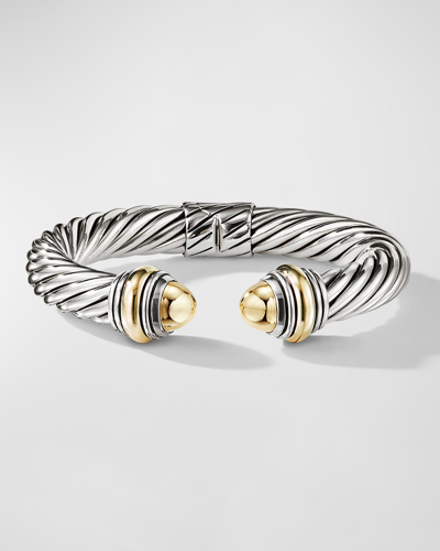 David Yurman Women's Cable Classics Bracelet With Gemstone & 14k Yellow Gold/10mm In Gold Dome