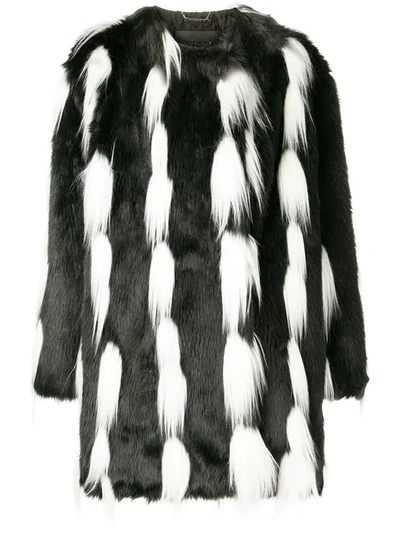 Givenchy Faux Fur Coat In Black