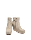 Rick Owens Ankle Boots In Beige