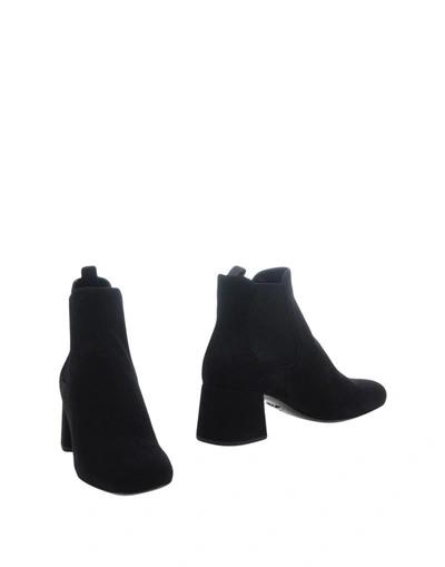 Prada Ankle Boots In Black