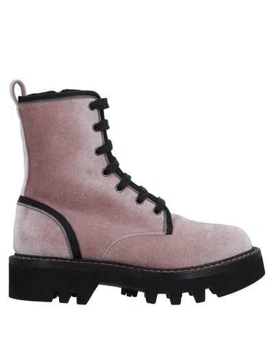 Brunello Cucinelli Ankle Boots In Pink
