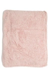 Northpoint Feathered Chambray Throw Blanket In Blush