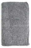 Northpoint Feathered Chambray Throw Blanket In Gray