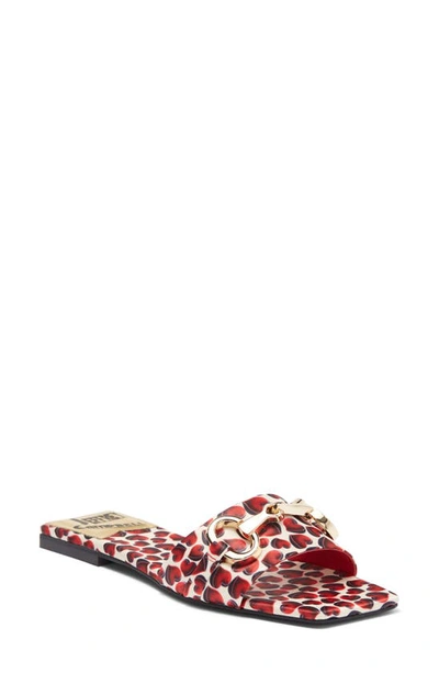 Jeffrey Campbell Chantria Slide Sandal In Red Hearts