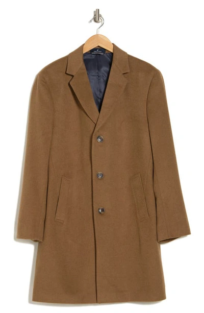 Nautica Camber Wool Blend Coat In Camel