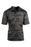 Burnside Burn Golf Polo In Black Camo