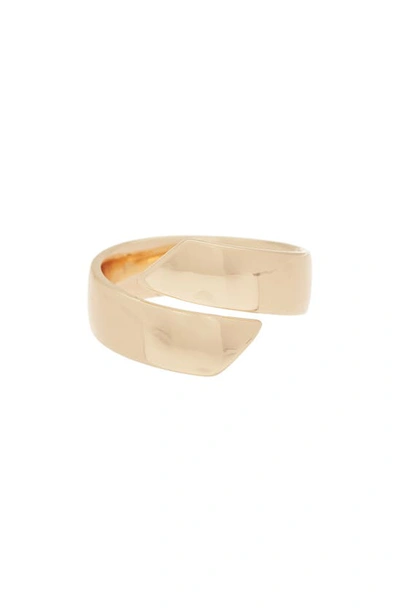 Nordstrom Rack Wrap Bypass Ring In Gold