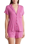 Nordstrom Rack Tranquility Shortie Pajamas In Purple Orchid Foulard Dot