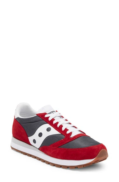 Saucony Jazz 81 Sneaker In Red/ Gray