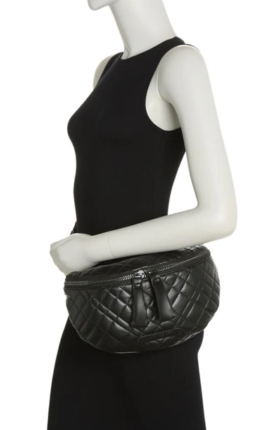 Kurt Geiger Brixton Quilted Belt Bag In Black