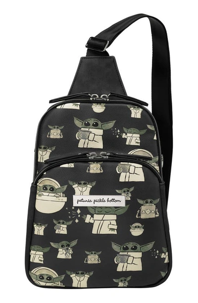 Petunia Pickle Bottom X Disney The Child Crisscross Sling Bag In Black