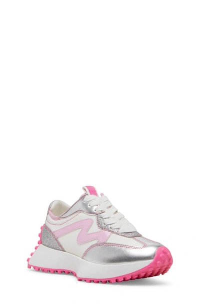 Steve Madden Kids' Jcampo Sneaker In Pink Multi