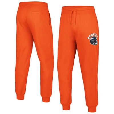 G-iii Sports By Carl Banks Orange Denver Broncos Jogger Trousers