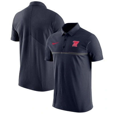Nike Navy Ole Miss Rebels Coaches Performance Polo