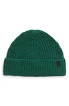 Vince Knit Merino Wool & Cashmere Beanie Hat In Dark Green