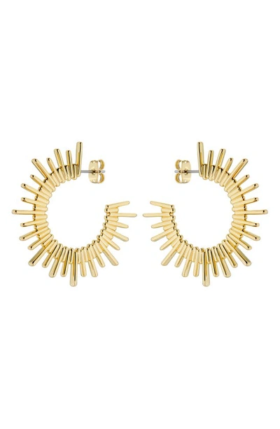 Ted Baker Sunrria Sunray Large Hoop Ear In Gold Tone