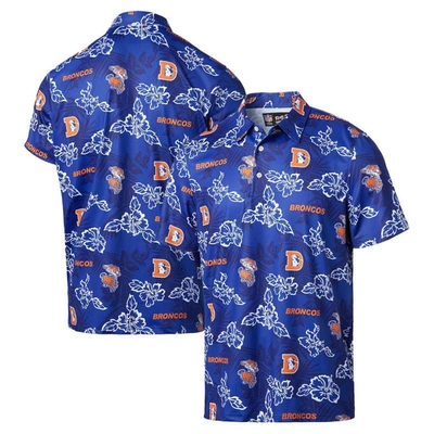Reyn Spooner Royal Denver Broncos Throwback Pua Performance Polo