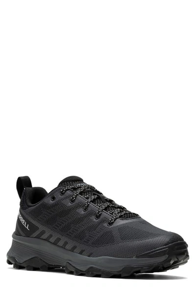 Merrell Speed Hiking Shoe In Black/ Asphalt