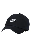 Nike Club Futura Wash Cap In Black/ White