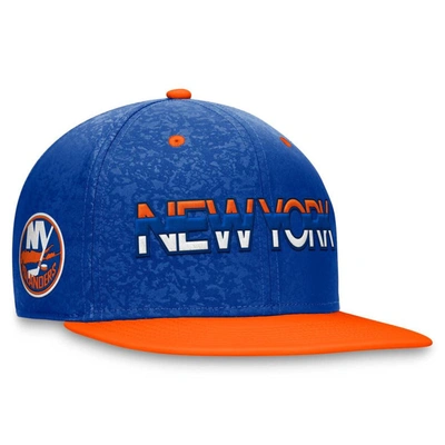 Fanatics Branded  Royal/orange New York Islanders Authentic Pro Rink Two-tone Snapback Hat