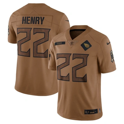 Nike Derrick Henry Brown Tennessee Titans 2023 Salute To Service Limited Jersey