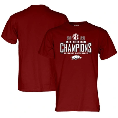 Blue 84 Soccer Regular Season Champions Locker Room T-shirt In Cardinal