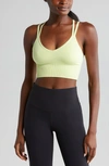 Zella Rhythm Seamless Sports Bralette In Green Calm