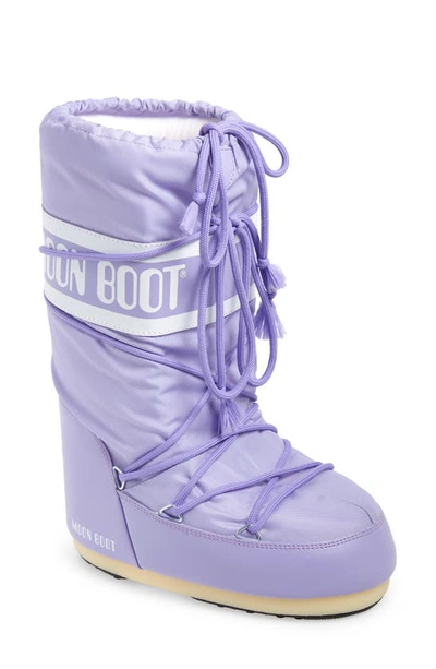 Moon Boot Icon Water Repellent  In Lilac