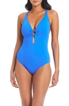 Bleu By Rod Beattie Ring Me Up One-piece Swimsuit In Aegean Bleu