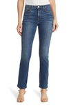 Jen7 By 7 For All Mankind Slim Straight Leg Jeans In Classic Medium Blue