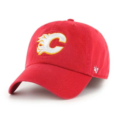 47 ' Red Calgary Flames Classic Franchise Fitted Hat