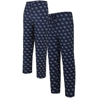 Concepts Sport Navy Tennessee Titans Gauge Allover Print Knit Pants