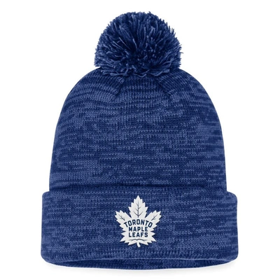 Fanatics Branded Blue Toronto Maple Leafs Fundamental Cuffed Knit Hat With Pom