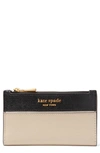 Kate Spade Morgan Colorblock Saffiano Leather Bifold Wallet In Earthenware Black Multi