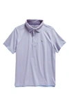 Vineyard Vines Kids' Bradley Stripe Stretch Polo In Stp Oc Brz/ Pas Fruit