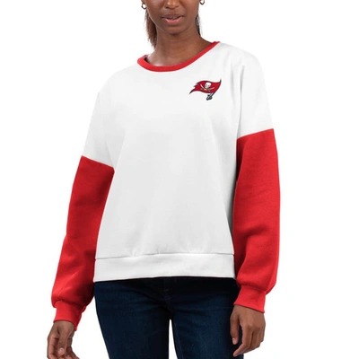 G-iii 4her By Carl Banks White Tampa Bay Buccaneers A-game Pullover Sweatshirt