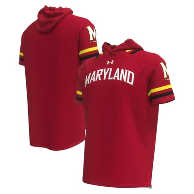 Under Armour Red Maryland Terrapins Shooter Raglan Hoodie T-shirt