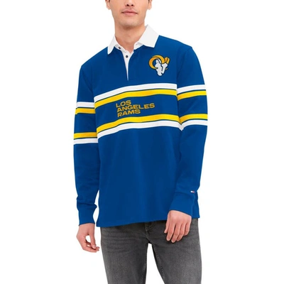 Tommy Hilfiger Royal Los Angeles Rams Cory Varsity Rugby Long Sleeve T-shirt