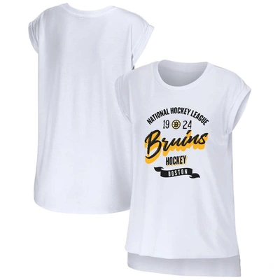 Wear By Erin Andrews White Boston Bruins Domestic Tank Top