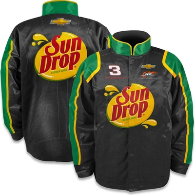 Jr Motorsports Official Team Apparel Black Dale Earnhardt Jr. Sun Drop Nylon Uniform Full-snap Jack
