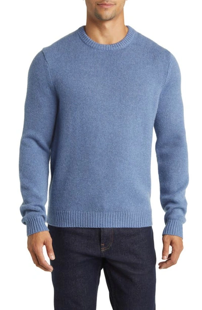 Scott Barber Men's Cashmere/cotton Crew Sweaters In Blue