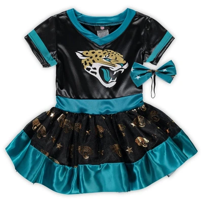 Jerry Leigh Kids' Girls Toddler Black Jacksonville Jaguars Tutu Tailgate Game Day V-neck Costume